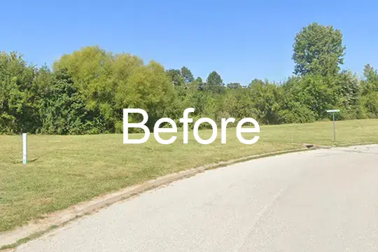 before forest mulch scott afb il